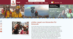 Desktop Screenshot of erlebe-nepal.de